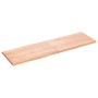 Tischplatte aus behandeltem Holz mit naturbrauner Kante, 160 x 50 x (2–4) cm von vidaXL, Tischplatten - Ref: Foro24-363970, P...