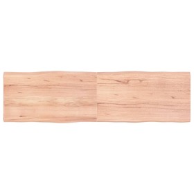 Tischplatte aus behandeltem Holz mit naturbrauner Kante, 180 x 50 x (2–4) cm von vidaXL, Tischplatten - Ref: Foro24-363976, P...