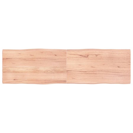 Tischplatte aus behandeltem Holz mit naturbrauner Kante, 180 x 50 x (2–4) cm von vidaXL, Tischplatten - Ref: Foro24-363976, P...