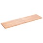 Tischplatte aus behandeltem Holz mit naturbrauner Kante, 180 x 50 x (2–4) cm von vidaXL, Tischplatten - Ref: Foro24-363976, P...