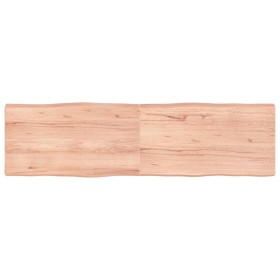 Treated wood table board with natural brown edge, 180x50x(2-6)cm. by vidaXL, Table tops - Ref: Foro24-363977, Price: 103,99 €...