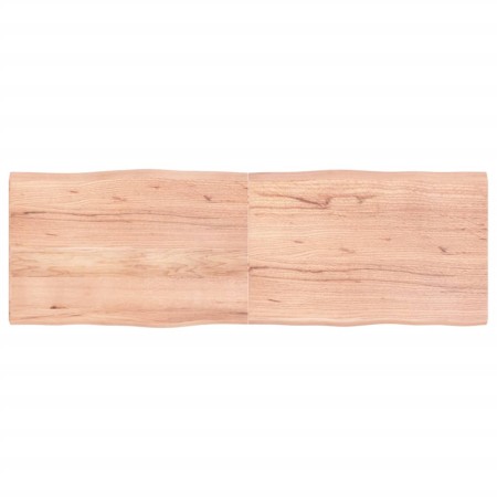 Tischplatte aus behandeltem Holz mit naturbrauner Kante, 180 x 60 x (2–4) cm von vidaXL, Tischplatten - Ref: Foro24-363978, P...