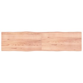 Treated wood table board with natural brown edge, 200x50x(2-4)cm. by vidaXL, Table tops - Ref: Foro24-363982, Price: 95,82 €,...