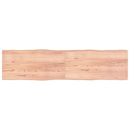 Tablero mesa madera tratada borde natural marrón 200x50x(2-4)cm de vidaXL, Tableros para mesas - Ref: Foro24-363982, Precio: ...