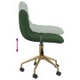 Swivel dining chairs 2 units dark green velvet by vidaXL, dining chairs - Ref: Foro24-334142, Price: 86,50 €, Discount: %