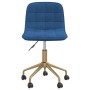 Swivel dining chairs 2 pcs blue velvet by vidaXL, dining chairs - Ref: Foro24-334143, Price: 90,99 €, Discount: %