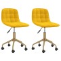 Swivel dining chairs 2 pcs mustard yellow velvet by vidaXL, dining chairs - Ref: Foro24-334146, Price: 103,33 €, Discount: %