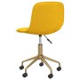 Swivel dining chairs 2 pcs mustard yellow velvet by vidaXL, dining chairs - Ref: Foro24-334146, Price: 103,33 €, Discount: %