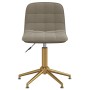 Light Gray Velvet Swivel Dining Chair by vidaXL, dining chairs - Ref: Foro24-334150, Price: 87,99 €, Discount: %