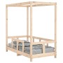 Estructura de cama para niños madera maciza de pino 70x140 cm de vidaXL, Cunas y camas para niños - Ref: Foro24-834510, Preci...