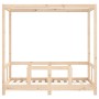 Estructura de cama para niños madera maciza de pino 70x140 cm de vidaXL, Cunas y camas para niños - Ref: Foro24-834510, Preci...