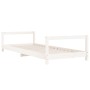 Estructura de cama para niños madera de pino blanco 90x190 cm de vidaXL, Cunas y camas para niños - Ref: Foro24-834403, Preci...