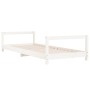 Estructura de cama para niños madera de pino blanco 90x190 cm de vidaXL, Cunas y camas para niños - Ref: Foro24-834403, Preci...