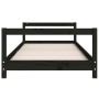 Estructura de cama para niños madera de pino negro 90x190 cm de vidaXL, Cunas y camas para niños - Ref: Foro24-834404, Precio...