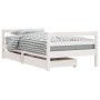 Children's bed frame and white pine wood drawers 80x160 cm by vidaXL, Cribs and beds for children - Ref: Foro24-834445, Price...