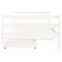 Children's bed frame and white pine wood drawers 80x160 cm by vidaXL, Cribs and beds for children - Ref: Foro24-834445, Price...