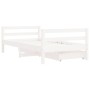 Children's bed frame and white pine wood drawers 80x160 cm by vidaXL, Cribs and beds for children - Ref: Foro24-834445, Price...