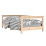 Estructura de cama para niños madera maciza de pino 70x140 cm de vidaXL, Cunas y camas para niños - Ref: Foro24-834396, Preci...