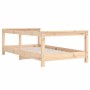 Estructura de cama para niños madera maciza de pino 70x140 cm de vidaXL, Cunas y camas para niños - Ref: Foro24-834396, Preci...