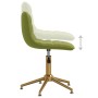 Light Green Velvet Swivel Dining Chair by vidaXL, dining chairs - Ref: Foro24-334152, Price: 62,99 €, Discount: %