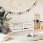 Children's bed frame with white pine wood drawers 70x140 cm by vidaXL, Cribs and beds for children - Ref: Foro24-834442, Pric...