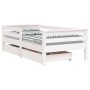 Children's bed frame with white pine wood drawers 70x140 cm by vidaXL, Cribs and beds for children - Ref: Foro24-834442, Pric...