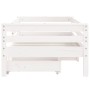 Children's bed frame with white pine wood drawers 70x140 cm by vidaXL, Cribs and beds for children - Ref: Foro24-834442, Pric...