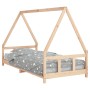 Children's bed frame solid pine wood 90x200 cm by vidaXL, Cribs and beds for children - Ref: Foro24-834453, Price: 100,74 €, ...