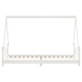 Estructura de cama para niños madera de pino blanco 90x200 cm de vidaXL, Cunas y camas para niños - Ref: Foro24-834454, Preci...