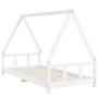 Estructura de cama para niños madera de pino blanco 90x200 cm de vidaXL, Cunas y camas para niños - Ref: Foro24-834454, Preci...