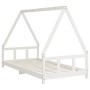 Estructura de cama para niños madera de pino blanco 90x190 cm de vidaXL, Cunas y camas para niños - Ref: Foro24-834463, Preci...