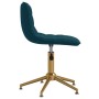 Blue velvet swivel dining chair by vidaXL, dining chairs - Ref: Foro24-334154, Price: 71,33 €, Discount: %