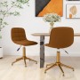 Swivel dining chairs 2 units brown velvet by vidaXL, dining chairs - Ref: Foro24-334159, Price: 102,41 €, Discount: %