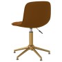 Swivel dining chairs 2 units brown velvet by vidaXL, dining chairs - Ref: Foro24-334159, Price: 102,41 €, Discount: %