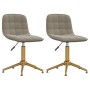 2pcs Light Gray Velvet Swivel Dining Chairs by vidaXL, dining chairs - Ref: Foro24-334161, Price: 87,79 €, Discount: %