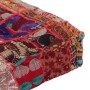 Handmade square cotton pachtwork pouf 50x50x12 cm red by vidaXL, Ottomans - Ref: Foro24-246575, Price: 32,63 €, Discount: %