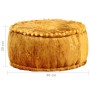 Round mustard velvet pouf 40x20 cm by vidaXL, Ottomans - Ref: Foro24-287568, Price: 39,97 €, Discount: %