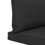 Pallet sofa cushions 2 units black fabric by vidaXL, Cushions for chairs and sofas - Ref: Foro24-47444, Price: 48,24 €, Disco...