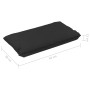 Pallet sofa cushions 2 units black fabric by vidaXL, Cushions for chairs and sofas - Ref: Foro24-47444, Price: 48,24 €, Disco...