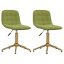 Swivel dining chairs 2 units light green velvet by vidaXL, dining chairs - Ref: Foro24-334163, Price: 82,99 €, Discount: %