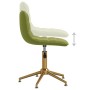 Swivel dining chairs 2 units light green velvet by vidaXL, dining chairs - Ref: Foro24-334163, Price: 82,99 €, Discount: %