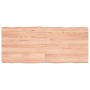 Tischplatte aus behandeltem Holz mit naturbrauner Kante, 140 x 60 x (2–6) cm von vidaXL, Tischplatten - Ref: Foro24-363967, P...