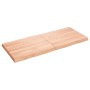 Tischplatte aus behandeltem Holz mit naturbrauner Kante, 140 x 60 x (2–6) cm von vidaXL, Tischplatten - Ref: Foro24-363967, P...