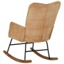 Vintage Cream Canvas Rocking Chair by vidaXL, Rocking chairs - Ref: Foro24-339683, Price: 114,71 €, Discount: %