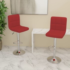 Kitchen stools 2 units red wine red fabric by vidaXL, Kitchen stools - Ref: Foro24-334247, Price: 130,49 €, Discount: %