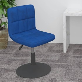 Drehbarer Küchenhocker aus blauem Samt von vidaXL, Küchenhocker - Ref: Foro24-334256, Preis: 85,83 €, Rabatt: %