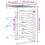 Extension for solid pine wood trash bin shed by vidaXL, Waste container supports - Ref: Foro24-825107, Price: 78,67 €, Discou...