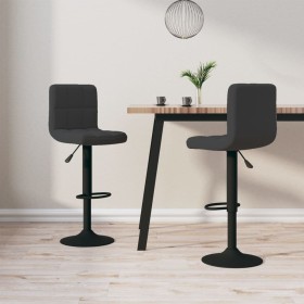 Kitchen stools 2 units black velvet by vidaXL, Kitchen stools - Ref: Foro24-334302, Price: 129,99 €, Discount: %