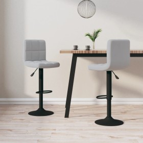 Light gray velvet kitchen stools, set of 2 units. by vidaXL, Kitchen stools - Ref: Foro24-334305, Price: 112,97 €, Discount: %