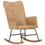 Vintage Cream Canvas Rocking Chair by vidaXL, Rocking chairs - Ref: Foro24-339683, Price: 114,71 €, Discount: %